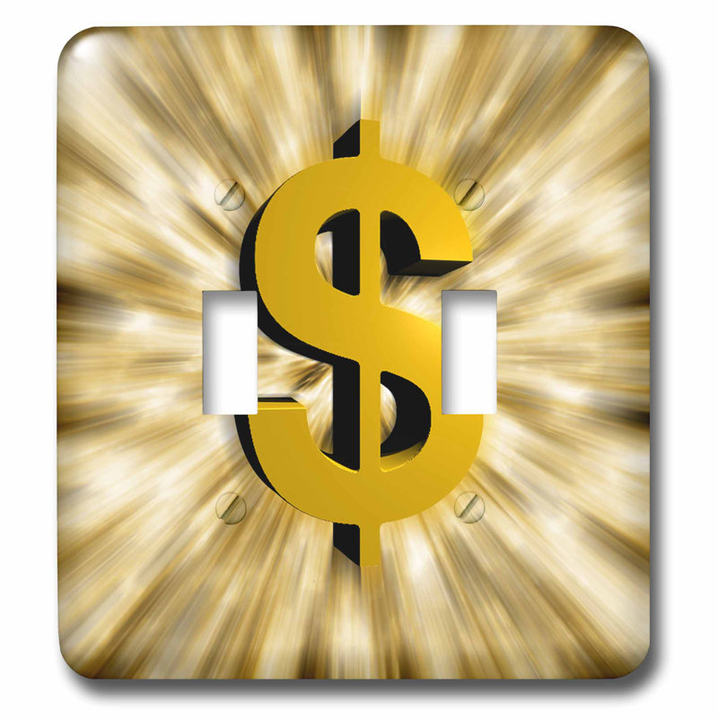3dRose Dollar Sign Features a Large Dollar Sign with Bursting Graphic Design Effects 2Gang
